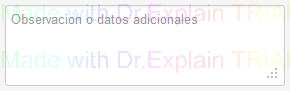 1. Capture los datos de la observación de la factura o notas adicionales